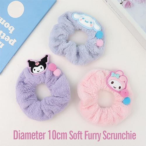 Image of Cute hair accessory set Cute headband，Various Styles of hair clips, hair cords, Hair Ties，Plush hair loop（pink）