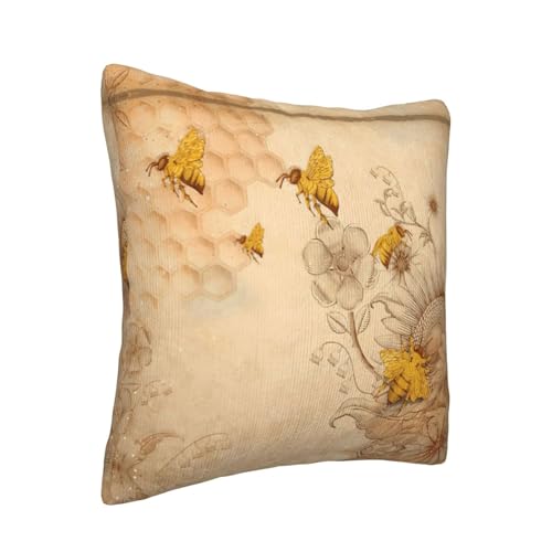 Housse de coussin en velours côtelé carré pour décoration de canapé
