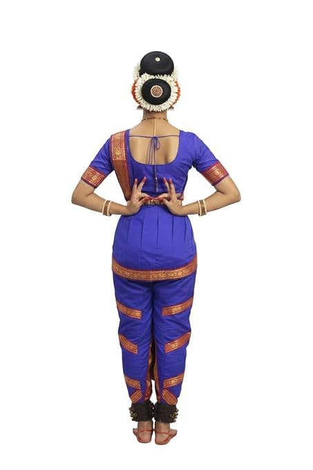 Image of Culture Creation Girls Bharat Natyam Dance Dress | Bharat Natyam Classical Dance Costume for Girls Fancy Outfit Competitions /Annual Functions /School Events