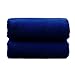 Lot de 2 draps de bain de luxe extra larges et doux très absorbants 100 % coton égyptien à séchage rapide en peluche (95 x 200) (Bleu roi)
