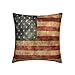 Simpatica federa decorativa per cuscino, con bandiera americana, per decorare la casa, 50 x 50 cm