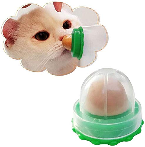 bossMA 5Pack Cat Nutrition Candy Pet Snacks Catnip Taste Energy Ball Toy Taste Solid Candy