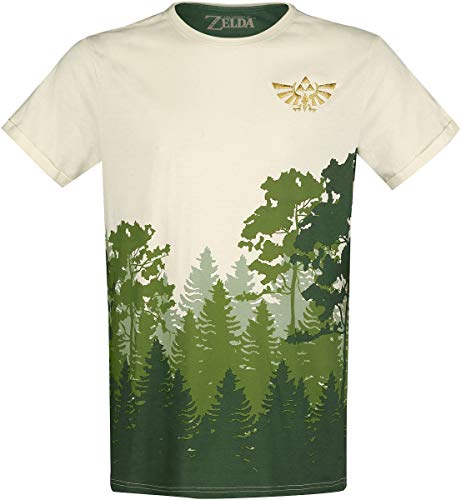 The Legend of Zelda Hyrule - Forest Camiseta Blanco Roto S