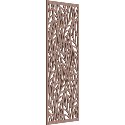 Image of Ortonville Decorative Pierced Fretwork Wood Wall Panels, 29 3 /8 inchW x 74 3 /8 inchH x 3 /8 inchT, Walnut