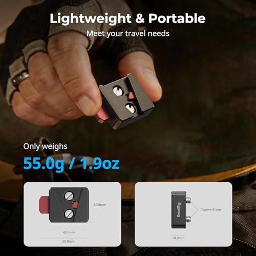 Image of SMALLRIG V-Lock Mount Plate Kit, Mini V Mount Battery Plate with 1 /4 inch-20 Threaded Holes, Quick Release and Lightweight for V-Mount Battery, Monitors, Magic Arms 6021 | Mini V-Lock Mount Plate Kit, Lightweight for Smallrig V-Mount Battery VB99 SE / VB50 / VB99 / X99, Monitors, Magic Arms