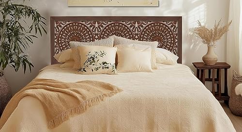 Cotton Craft Solid Wood Queen Headboard