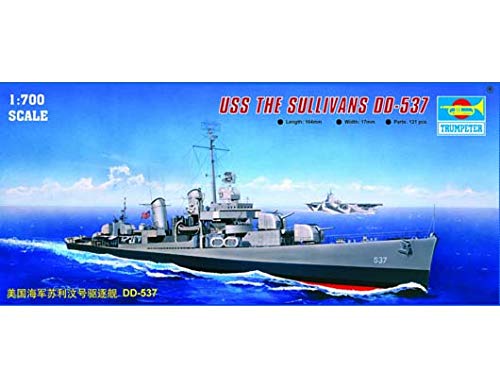 Trumpeter 05731 maquette USS The Sullivans DD 537 sans défaut d'ajustement - 2