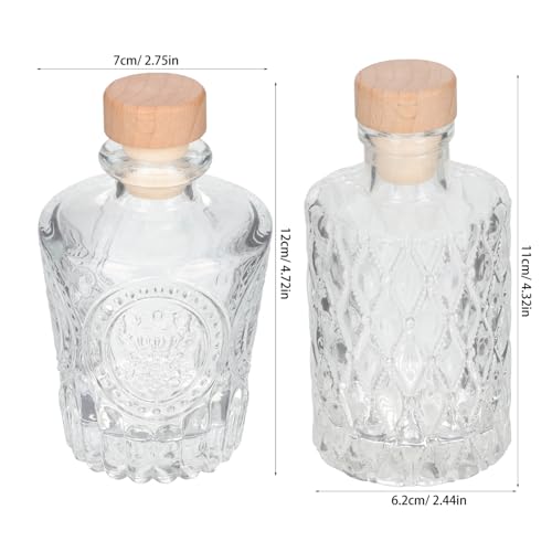 Botellas de vidrio para almacenamiento sellado ULTECHNOVO reutilizables de diseño clásico 3