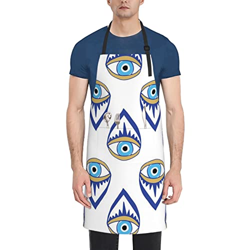 Tablier de cuisine imperméable noir pour éviter les taches de graisse sur vos vêtements