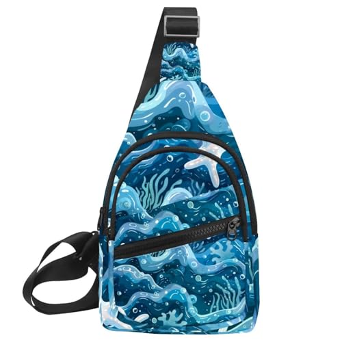 Mochila cruzada Ocean para evitar dolores de espalda al caminar y entrenar
