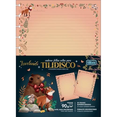 Tilibra - Refil para Tilidisco Universitário Loveland 90G 50F