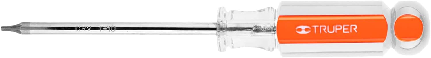 Truper 15101 / DT-10 - T10, Torx Screwdriver, Acetate Handle