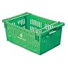 Stack and Nest Bin, 23-5/8 in L, Green