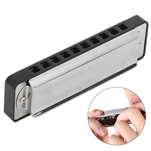 Harmonica à 10 trous pour joueurs professionnels, débutants, étudiants, enfants (noir) - Les Beatles, Paul McCartney, John Lennon, RIngo Starr, George Harrison Harmonica à 10 trous pour joueurs professionnels, débutants, étudiants, enfants (noir) – Image 6