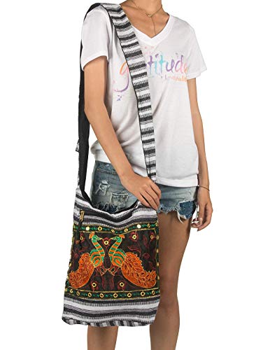 Image of Hobo Shoulder Bag Messenger Casual Everyday Large Hippie Market Thick Functional
