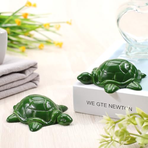 CREATCABIN 2Pcs Sea Turtle Toilet Bolt Caps Decorative Resin Toilet Bolt Covers for Bottom of Toilet Screw Cover Caps Green Tortoise Toilet Knob Covers for Bathroom Decor Accessories 3x1x2.5Inch - Image 4