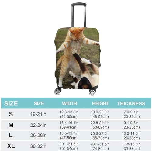 Cat Red Tabby Kitten Animal Luggage Covers Washable Travel Suitcase Cover Elastic Baggage Protector2