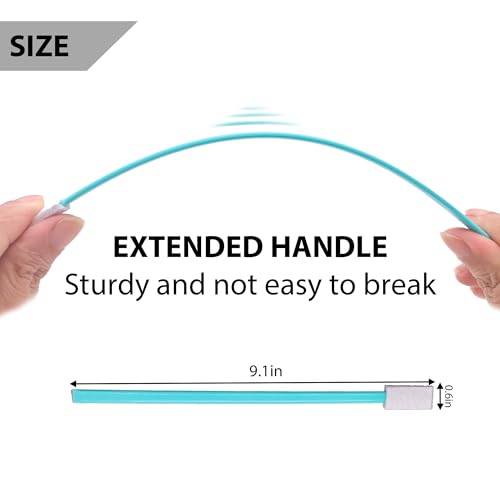 Image of Disposable Crevice Cleaning Brush - 20 Pack Small Cleaning Brushes for Tight Spaces, Household Crevice Cleaning Tool for Deep Cleaning, Disposable Toilet Brush, Baseboard Cleaner Tool - Blue