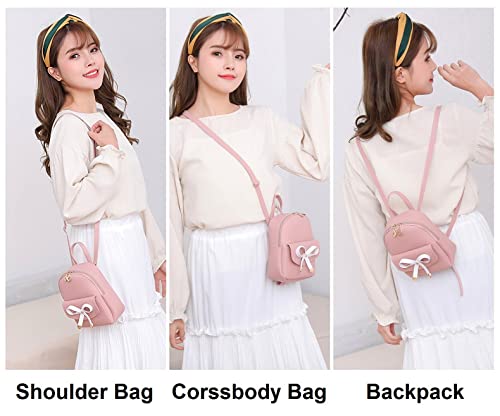 Image of NUWA Mini Backpack Purse for Women Small Backpack for Teen Girl Gifts Trendy Stuff Cell Phone Purse Crossbody Wallet Lightweight Pouch Bag (Pink9)
