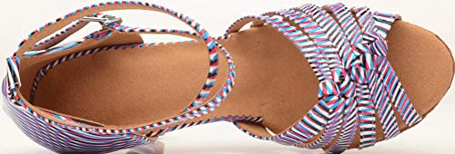 Chaussures de danse pour éviter le mal de pied bout ouvert violet - 3