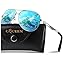 A Silver Frame/Blue Mirrored Lens