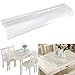 Mantel Transparente de PVC Plástico Grueso Impermeable para Mesa Cocina 155x90cm