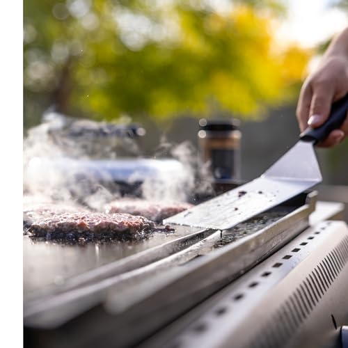 Image of Camp Chef Smashed Burger Kit - Flat-Top Griddle Accessories Include Grill Spatula, Burger Press & Melting Dome