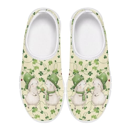 Girls Slip On Sneakers St Patrick's Day Costume Kids Tennis Gym Shoes