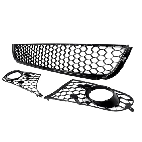 Grille de radiateur pour VW Golf Jetta MK6 avec cache antibrouillard calandre inférieure - 3