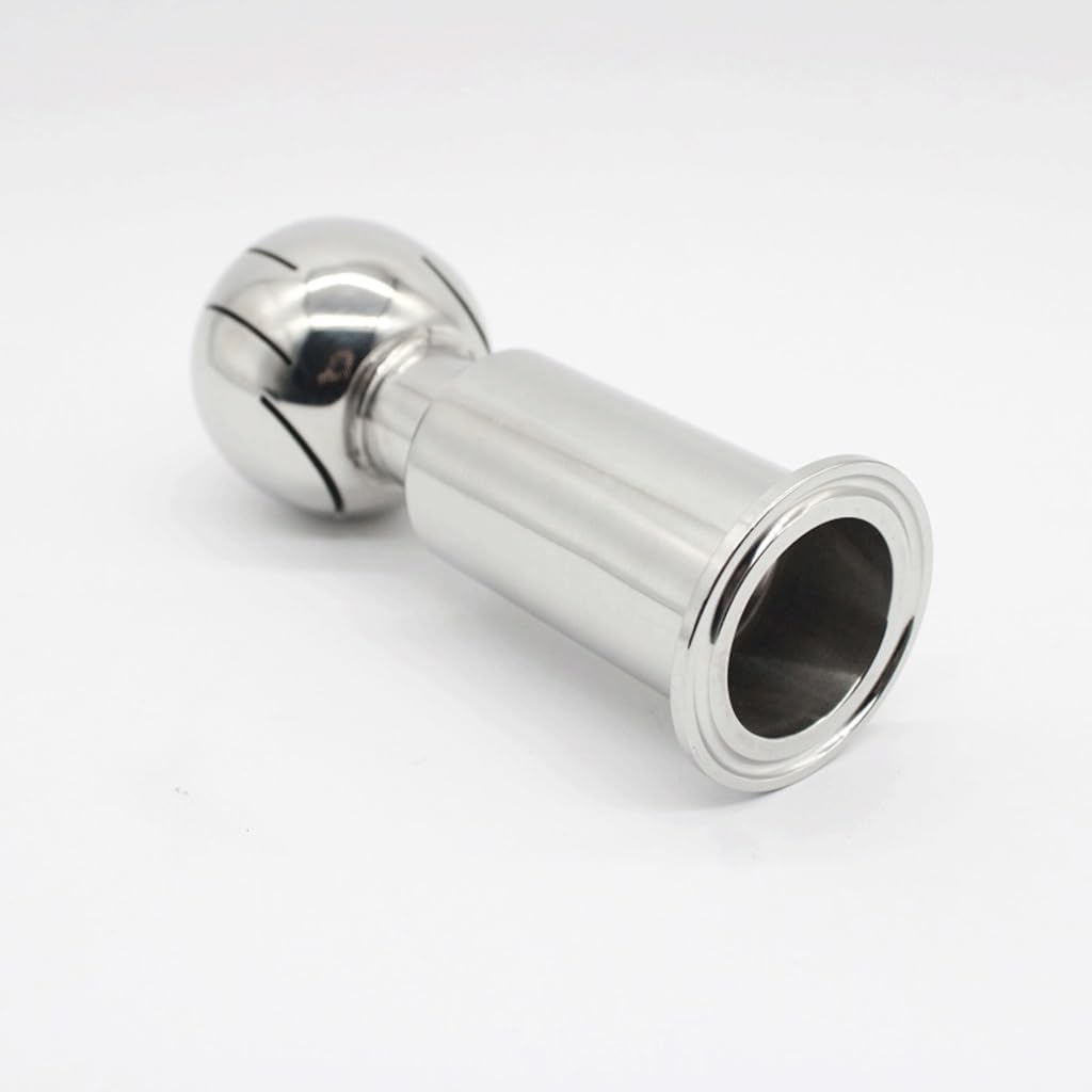 1pc 1.5" Tri Clamp SUS304 Stainless Steel Rotary Spray Cleaning Ball for Efficient Tank Cleaning in Pharmaceutical