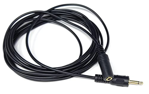 DRUT 3m 3.5mm Mono Jack to 3.5mm Socket Extension Cable Gold Connectors, Male Plug to Female Socket 10ft, Black - Image 3