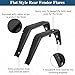 Hooke Road Wrangler JL Front & Rear Flat Fender Flares for 2018-2025 Jeep Wrangler JL & Unlimited 2/4 Doors Rugged Style Steel Fenders