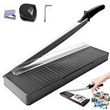 Kit completo para aplicaciones creativas y profesionales: el cortador de papel A4 forma parte de nuestro sistema de mecanizado (cortador redondo y perforador por separado). Perfecto para la oficina, scrapbooking o escuelas. Procesa tarjetas de visita, fotos y mucho más: tu todoterreno para un corte preciso de papel