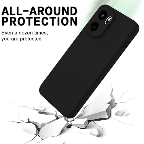 Image of FIRST MART Matte Silicone Back Cover for OnePlus 15R - Black