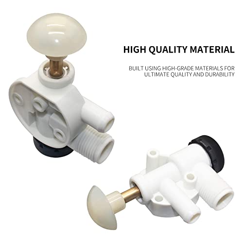 Sikawai 385314349 314349 Rv Toilet Water Valve Assembly Kit Camper Trailer Toilet Repair Part Fits For Do-Metic Sealand Ecovac Vacuflush Pedal Flush Toilets #TOP4