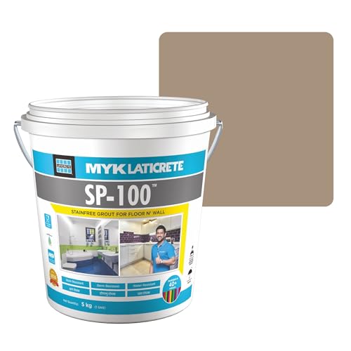 Image of MYK LATICRETE SP-100 Premium Epoxy Grout (17-Marble Beige, 5KG)-Stain & Germ Resistant & Water-Resistant-Food Grade CFTRI Certified Epoxy-Grout-Home, Kitchen & Bathroom-Floor & Wall Tile Joints