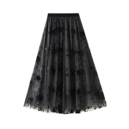 スカート foufou tulle lace black tiered skirt foufou tulle lace black tiered skirt