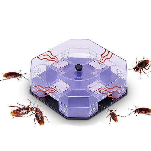 Trampa de cebo de cucarachas no tóxico, trampa automática para matar insectos para cucarachas, grillos, herramienta de control de plagas para interiores y hogares