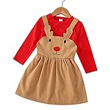 【Sobre el tamaño】Adecuado para el conjunto de falda de Navidad para niñas de 3 a 4 años, el conjunto de falda con tirantes de pana para niñas de 4 a 5 años, el conjunto de falda con correa para niñas de 5 a 6 años, los trajes de falda con correa para niñas de 6 a 7 años, ropa de Navidad de otoño e invierno para niñas de 6 a 7 años. Consulte la descripción del producto para obtener más detalles sobre el tamaño. La edad recomendada es solo para referencia.