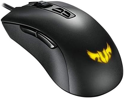 ASUS TUF Gaming Wired Ergonomic Gaming Mouse, 7,000 DPI Optical Sensor, 7 Programmable Tactile Buttons, Aura Sync RGB Lighting, Lightweight Build, Durable Switches, On-Board Memory, Black
