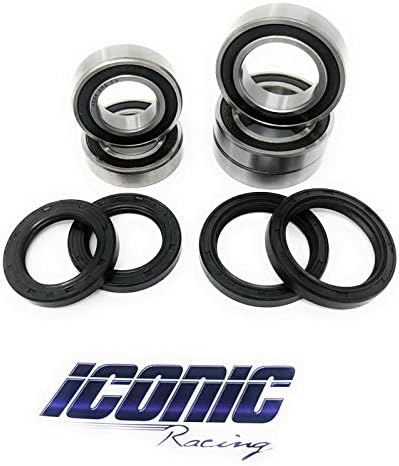 Both Front and Rear Wheel Bearings and Seals Kit Fits Kawasaki KX125 KX250 KX250F KX450F