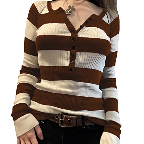 Image of Grunge Clothes for Women Y2K Tops Long Sleeve Fairy Grunge Aesthetic Shirts Teen Girls Vintage Graphic Tees Fall