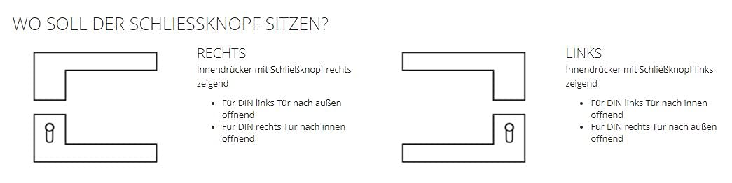 Türdrücker / Türbeschlag - LUCIA PROFESSIONAL Graphitschwarz smart2lock - mit Schließmechanik im Griff - schließen/verriegeln ohne Schlüsselrosette (DIN LINKS)