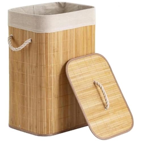 Cesto de Roupa Yikasa Bambu