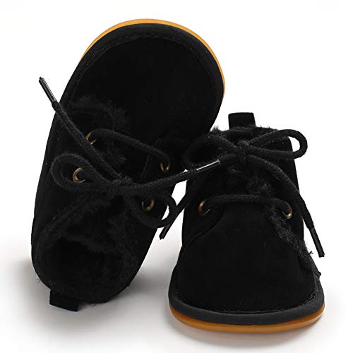 Meckior Baby Booties Newborn Infant Unisex Baby Girls Boys Velvet Rubber Anit-Slip Sole Shoes Toddler Fleece Cozy Winter Warm Prewalker Boots #TOP4