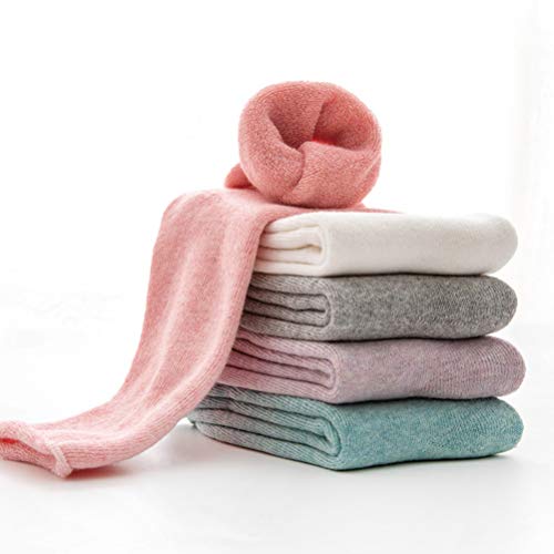 5 Pares Meias Toalha Meias Femininas Quentes Meia De Inverno Meia De Cano Médio Meias De Inverno Mei