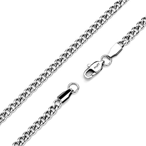 AmyRT Jewelry 4.5mm Titanium Steel Mens 