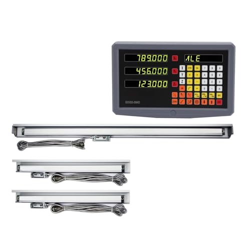 3 Axis DRO Digital Readout y 3 Piezas Sensores Lineales 50-1000mm miniatura 1