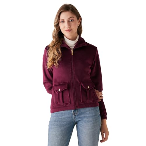 Image of Modeve Women Full Sleeve Jacket for Winter