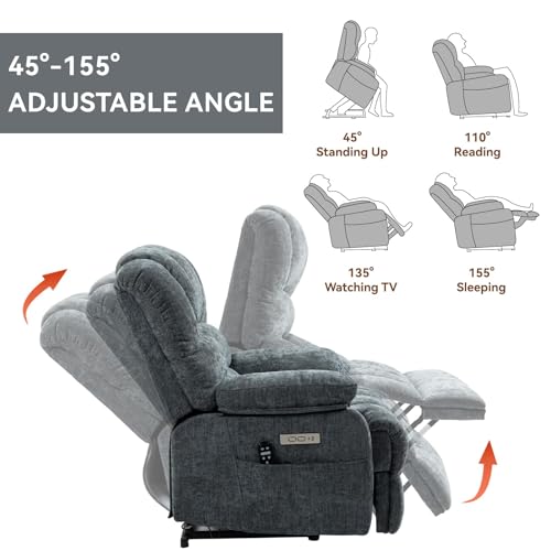 Sillón eléctrico reclinable con masaje y calefacción miniatura 4